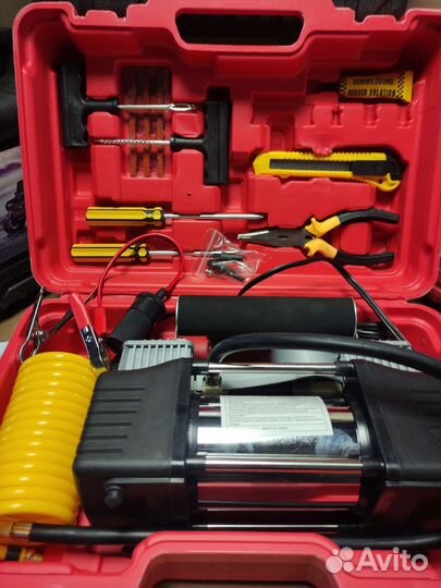 Набор инструментов компрессор два цилиндра