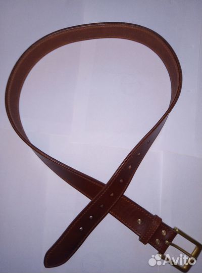 Ремень кожаный ручной работы