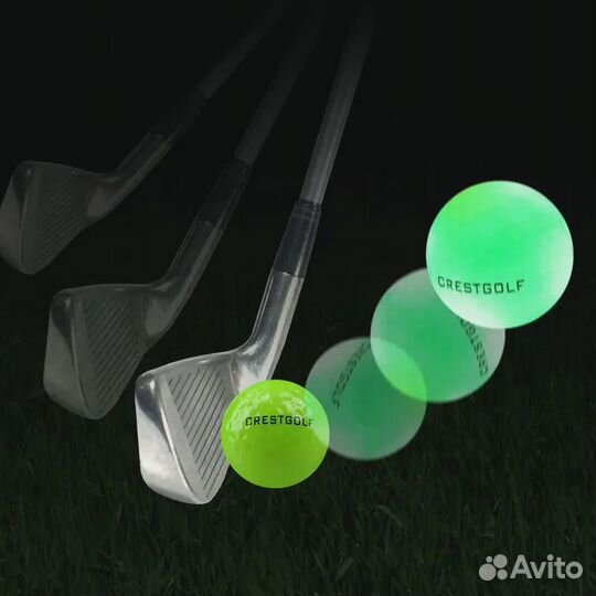 Светодиодные мячи для гольфа (6 шт) уп