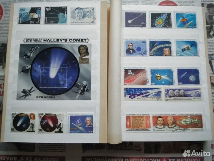 Альбом с марками.Космос