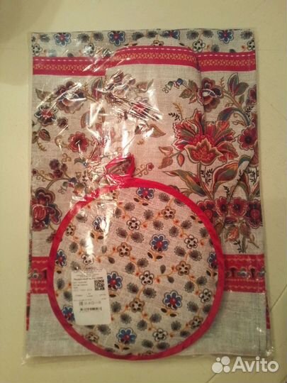 Набор для кухни фартук полотенце прихватка