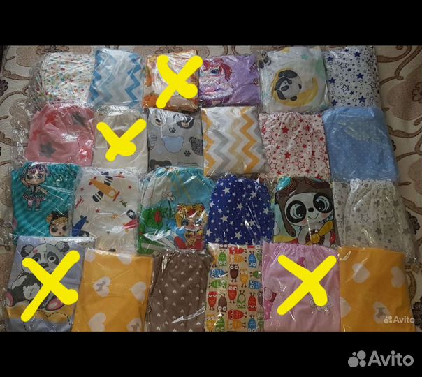 Новые Наволочки, Простыни на резинке в детскую