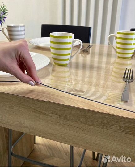 Силиконовая скатерть, мягкое стекло