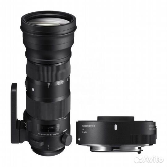 Sigma AF 150-600mm Sports canon + телеконвертер T