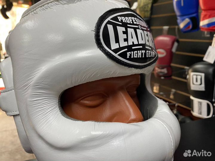 Шлем боксерский с бампером Leaders
