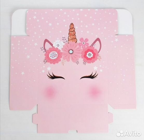 Коробка подарочная единорожка