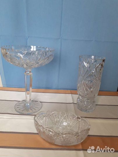 Вазы для цветов,салатницы,конфетницы хрустальные