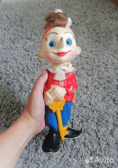 Игрушка Буратино СССР резина