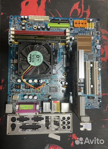 Материнская плата с процессором, озу и видеокартой