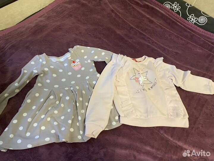 Огромный пакет вещей для девочки 93-98