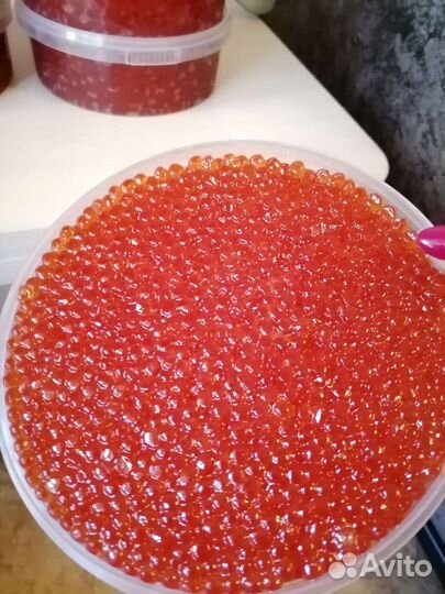 Красная икра кета