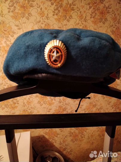Берет военный голубой вдв