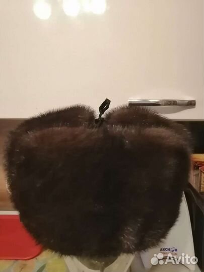 Норковая шапка мужская