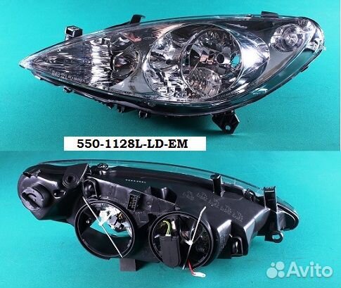 Фара левая Peugeot 307