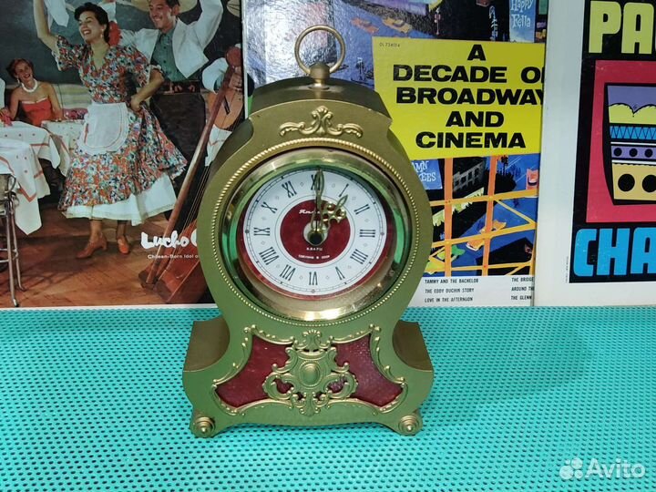 Часы каминные Янтарь кварц