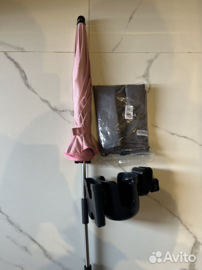 Зонт для коляски универсальный + подстаканник