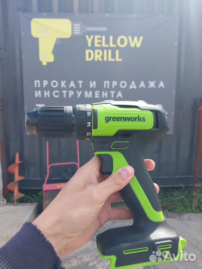 Дрель-шуруповерт Greenworks GD24DD35