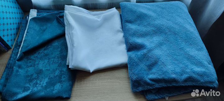 Портьера+тюль+плед