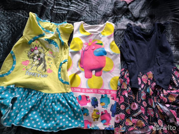 Детские вещи пакетом для девочки 6-7 лет