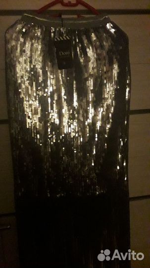 Юбка в пайетках