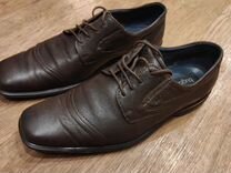 Туфли bugatti, кожаные, 42 размер, коричневые