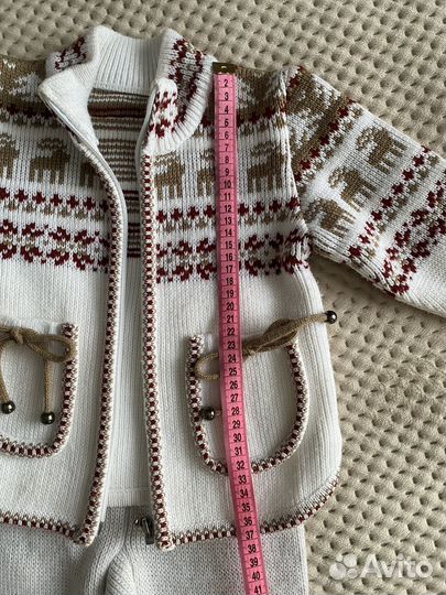 Вязаный костюм детский