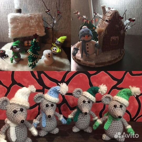 Вязаные игрушки ручной работы
