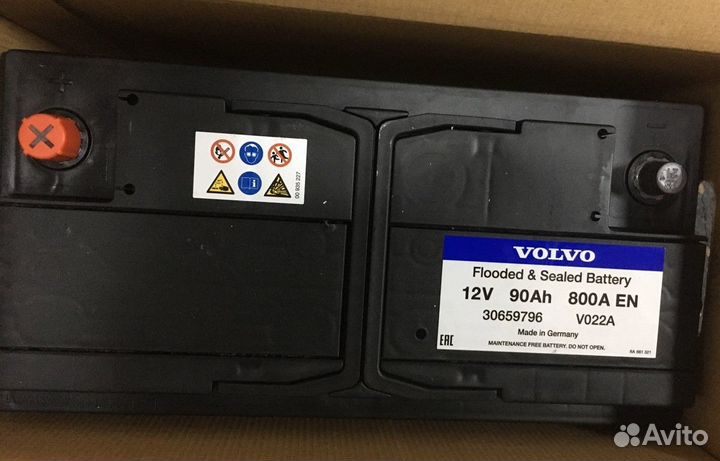 Аккумулятор Volvo 800А 90А/ч обратная полярность