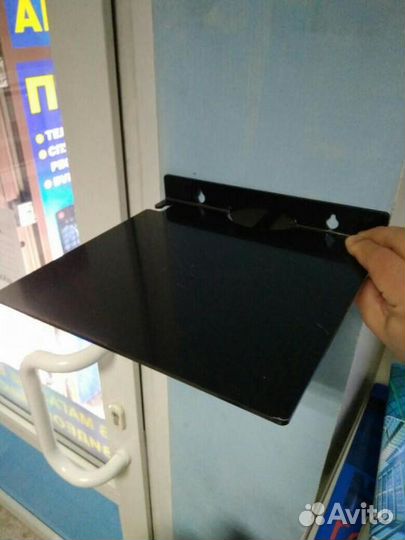 Полка пластиковая 24х25см для тв-ресивера