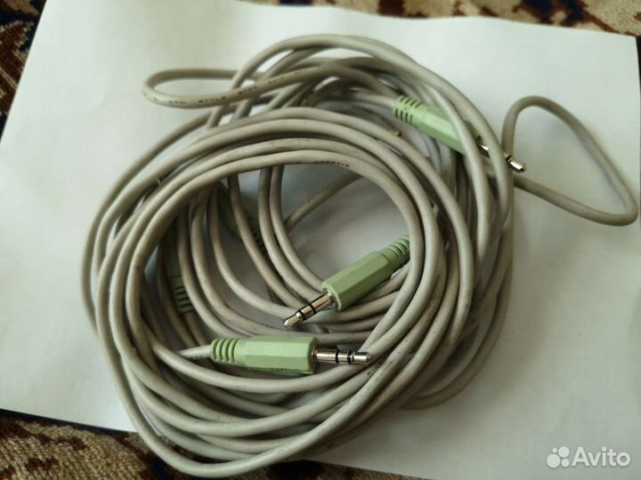 Кабель аудио 3,5 mm jack - 3,5 mm jack (1,5 метра)