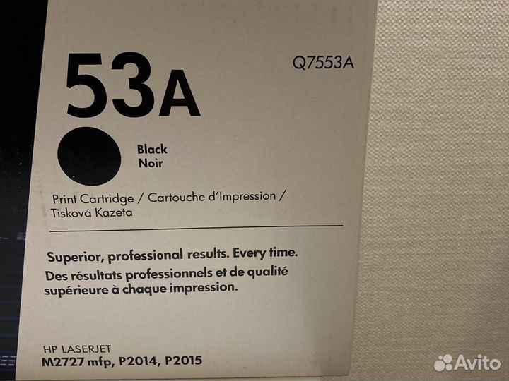 Оригинальный картридж hp laserjet 53A
