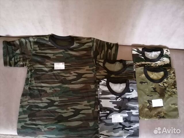 Футболка детская камуфляжная новая