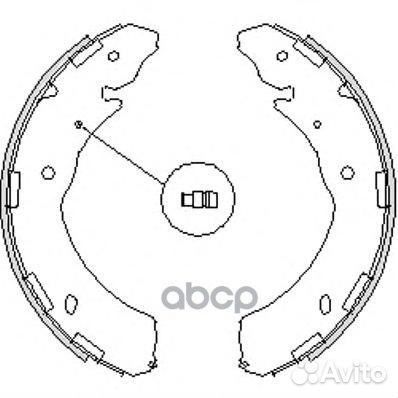 Колодки торм.бараб.300x51 4236.00 Remsa