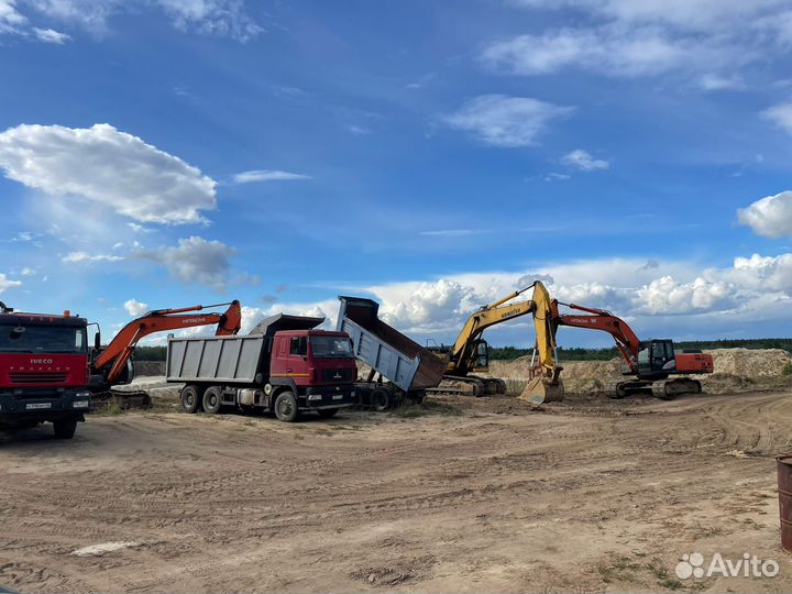 Доставка песка от 100 м3, Свой Карьер с НДС