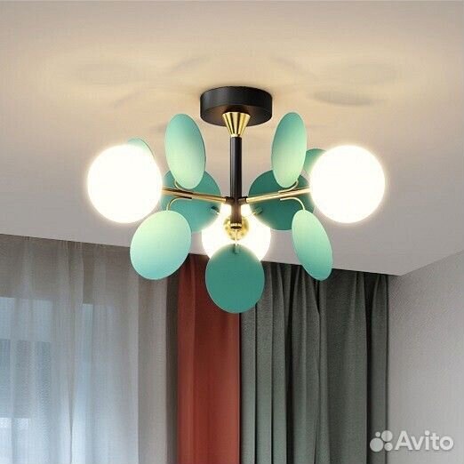 Люстра на штанге Imperiumloft matisse-blue01