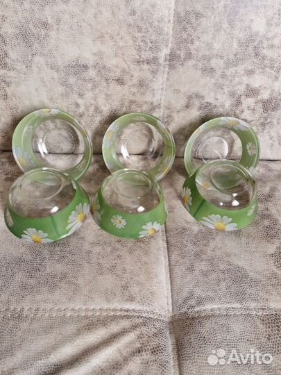 Набор салатников стекло 6 шт почти новый