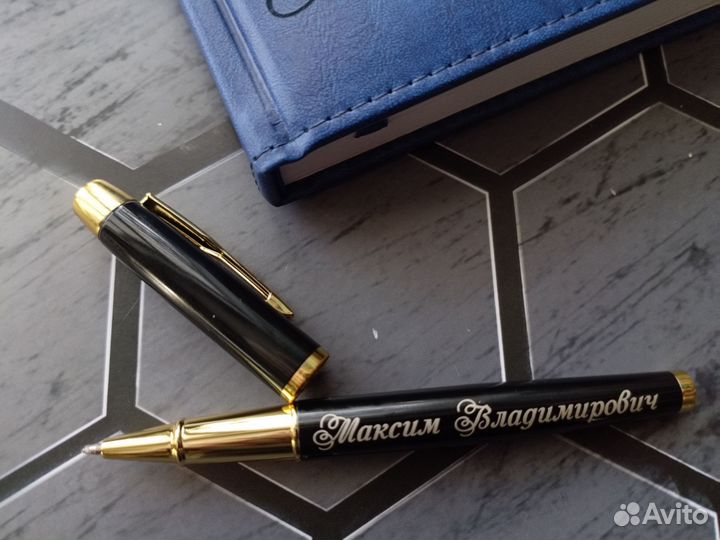 Именной ежедневник с ручкой