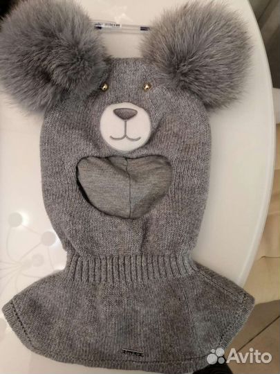 Шапка детская шлем зимняя shumi