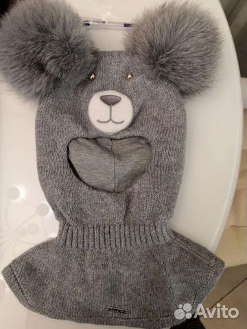 Шапка детская шлем зимняя shumi