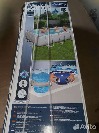 Каркасный бассейн прямоугольный