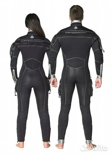 Женский полусухой длинный гидрокостюм для дайвинга