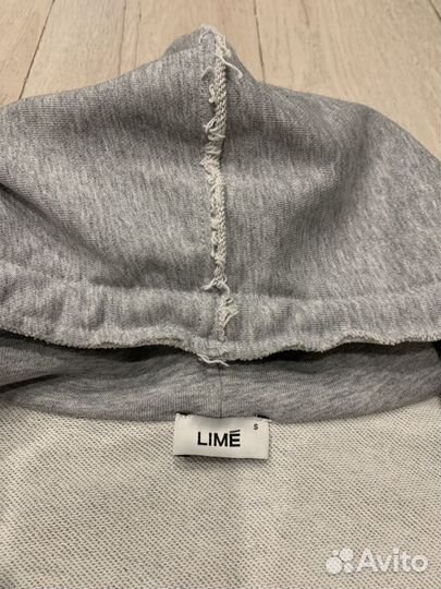 Худи на молнии lime, оверсайз