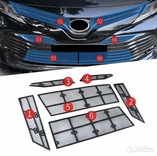 Camry 70 Москитная Сетка в решетку радиатора S6QN3