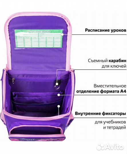 Ранец рюкзак в школу для девочки новый