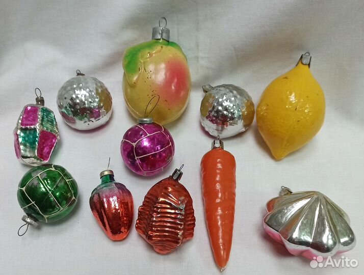 Наборы елочных игрушек СССР