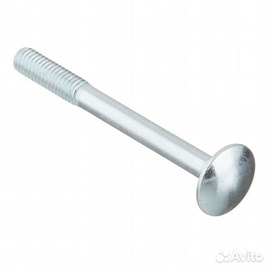 Болт мебельный оцинкованный 6х50 мм DIN 603 полусф