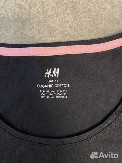 Футболка базовая H&M 158-164