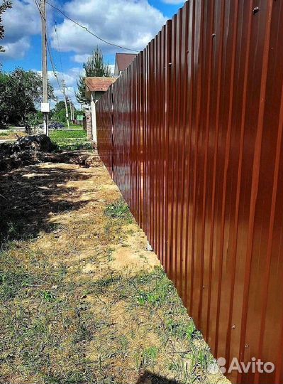 Забор из профнастила