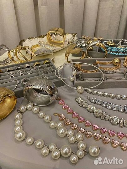 Бижутерия новая колье серьги кольцо подарок ценаот