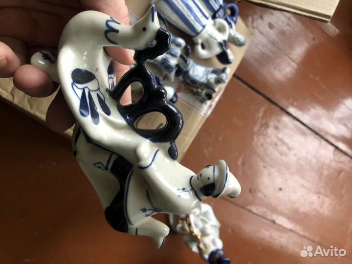 Фигурки гжель СССР